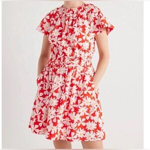 Free Assembly Women's Cotton Flutter Sleeve Mini Dress, Size small NWT